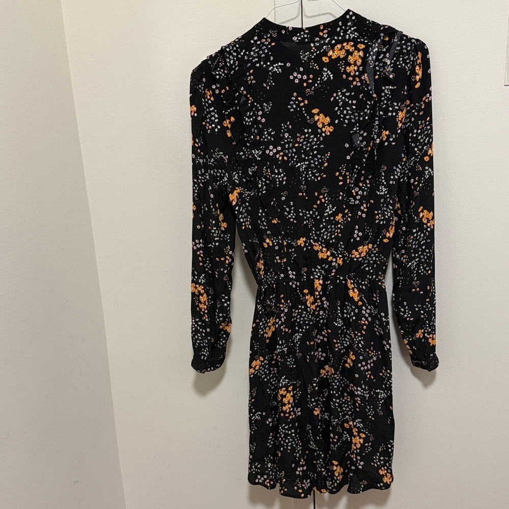 Zadig & Voltaire Taos Spark Floral Print Long Sleeve Mini Dress. Size XS. - Picture 5 of 9